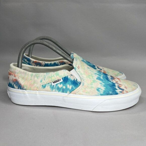 Vans Shoes Women's Size 8.5 Classic Tie Dye Slip On Athletic Skate Sneakers - Picture 1 of 11